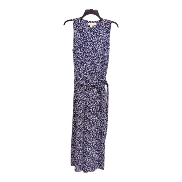 ⭐️ Michael Kors Sleeveless Printed Wide-Leg Jumpsuit – Size 2 - Picture 1 of 5